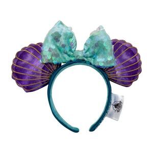 Disney Parks The Little Mermaid Ariel Iridescent Shell Ears Headband - 2020 NWT